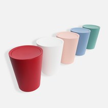 오팩 다이소 이케아 휴지통 쓰레기통 스윙휴지통 예쁜 사무실 인테리어 10리터 5색 파스텔, 화이트