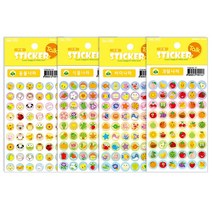 그림스티커_스티커(1봉 6장), 과일나라(No.116)