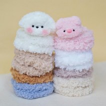 메이리앤 15mm 공예용 모루 인형 만들기 키링 재료 DIY, 화이트, 1개, 밍크모루
