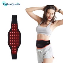 무릎마사지 EstherQueen LED 붉은 빛 치료 벨트 어깨 무릎 관절에 대 한 근적외선 랩 장치 타이머와 통증 완화 유연한, 미국 플러그, 03 AU