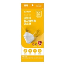 숨코 KF94 미세먼지 황사마스크 화이트 20개, {~옵션_상품선택~}