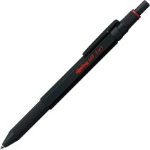 일본직발송 3. 로트 링 멀티 펜 블랙 600 3IN1 2164108 ROTRING 샤펜 고급 필기구 문방구 독일제 제도 펜, F 미세0.5mm
