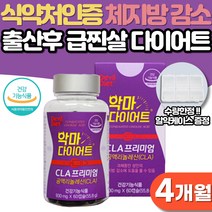 공액리놀레산 CLA 다이어트 남성 여성 단기 웨딩관리 급찐살 살빠지는 체중감량 출산후 다이어트보조제 식약처인증 체지방 하체 비만 뱃살 내장지방 피하지방 감소 예신 단기간 다이어트, 4개월분