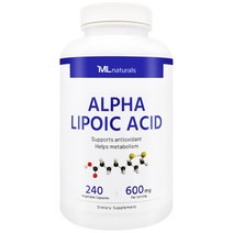 [미국빠른직구] 마이라이프 내추럴스 알파리포산 600 mg 240 야채캡슐, 1병