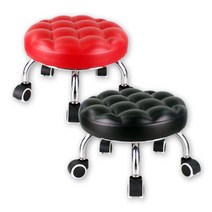 앉은뱅이 회전의자 엠보 이동의자 레드