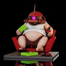 차량용 피규어 장식품 자동차 센터 콘솔 유행 장난감 자동차 인테리어 장식 생일 선물, 팻하우스자쿠(눈이밝아질수있음)