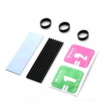 티테크 M.2 SSD 방열판 3mm 쿨러 써멀패드 2280 규격/T-HS30/SSD 쿨러/칩셋 쿨러/특수 고무밴드 고정/쿨링효과