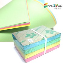 SW 색도화지 90g 2절 50매입 1롤 색상선택, 분홍