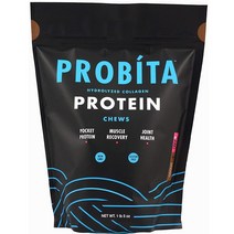 VISI [당일발송] 비사이 프로비타 콜라겐 프로틴 60정 Visi Probita Hydrolyzed Collagen Protein Chews! 60 Chews, 1팩, 60