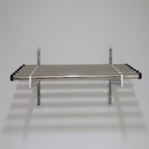 아텍스 시스템 다용도 벽선반 올스테인레스 국내제작, 43cm(7봉), 1단, 60cm