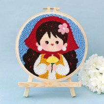 CHENISTORY 프레임 자수 스티치 펀치 바늘 파고 크로스 여성 세공 DIY 바느질 액세서리 선물, C338+2020cm