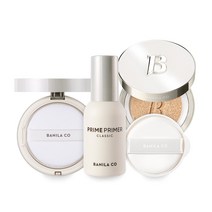 메이크업 3종 SET (화이트쿠션 본품 14G(SPF38 PA++)+프라이머 클래식 30ML+프라이머 팩트 6.5G), 17 페어_프라이머 클래식30ml + 팩트6.5g