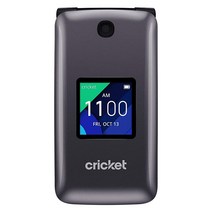 휴대폰 Alcatel QUICKFLIP 4044C 4G LTE HD Voice FlipPhone Cricket Unlocked for TMobile & AT&T Grey 4GB
