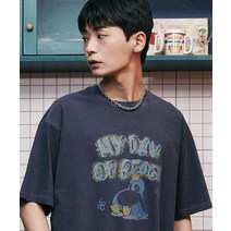 가까이 유니언즈 GAKKAI UNIONS 마이 데이 피그먼트 반팔 티셔츠 다이브 블루