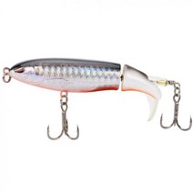 해루질 9cm 13g 워블러 탑 워터 낚시 루어 인공 미끼 소프트 회전 테일 태클 360 도 자유, 02 Color-Silver