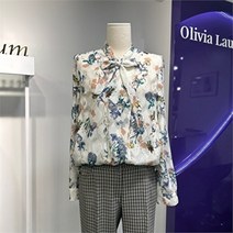 올리비아로렌 탈부착 스카프 블라우스 VOCNLXS2211
