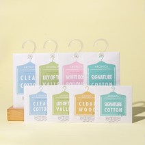 데이필데이 옷걸이형 샤쉐 옷장방향제 15g 6개SET, 대5p-클린코튼, 1개
