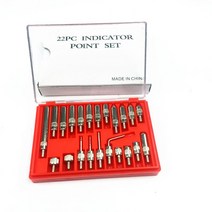 다이얼 표시기 러그 백 테스트 게이지 스틸 포인트 세트 및 표시기용 M2.5 스레드 팁 0-10mm 22 개, [02] 22pcs Anvil Point