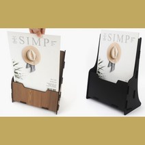 만둥이네 조립식A4우드카달로그꽂이 검정 팜플렛꽂이 카달로그꽂이A4 종이진열대 카달로그거치대 전단지꽂이 카달로그꽂이대 잡지꽂이 홍보물꽂이 카탈로그꽂이