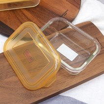 오븐락글라스원터치찬기 직사각2호_640ml/내열유리/글라스락