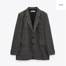 자라 자켓 여성 ZARA 체크 세미 정장자켓 통큰 09152544707