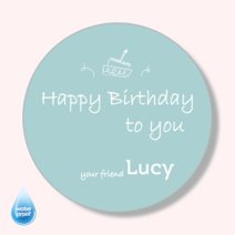 [4시이전오늘출고] 생일축하스티커 문구변경 맞춤제작 유광 방수 고급스티커, 48mm(20매)/1-1