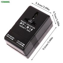 변압기 트랜지스터 transistor 220V 110V 100W 전압 변환기 스텝 위아래로 AC 110V/120V 220V/240V 2 방향 전력 어댑터, 01 -Size