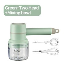 시멘트 교반기 믹서기 콘크리트 몰탈 믹싱 드릴 무선 속도 미니 믹서 전기 음식 휴대용, 녹색 3 세트