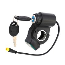 electric scooter lcd thumb throttle voltmeter 디지털 전압 디스플레이 스위치 전원 키 잠금 전기 자전거 액세서리, a