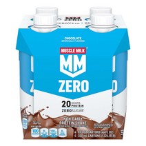 머슬밀크 제로 무설탕 단백질 프로틴쉐이크 330ml 4팩, 4개