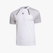 [스파이더 본사] 남성 트레이닝 슬리브 프린팅 반팔 티셔츠 SPGMCNRS202MWHT