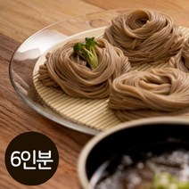 의령소바 냉메밀소바 6인분 세트 (동치미냉육수6봉지 + 메밀국수건면2봉지) 냉모밀 시원한 여름철 별미, 6개