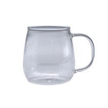 MAKA 내열 유리 항아리 머그컵 중 400ml, 단일옵션