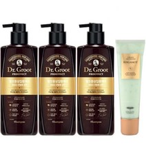 시즌3 닥터그루트 프로이펙트 미녹시놀TM3만PPM 닥터그루트 샴푸 500ml+셀럽 드 베르가못 트리트먼트150ml, 3병+셀럽 트리트먼트150ml
