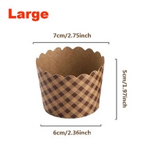 50Pcs 컵케익 종이 컵 래퍼 베이킹 컵 세트 베이커리 파티 용품 웨딩 케이크 금형 머핀 컵 케이크 라이너, 06 L Square 50PCS