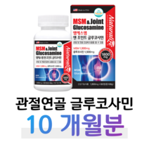 관절엔 MSM 조인트 글루코사민 그루코사민 엠에스엠 매일 프리미엄 캡슐 우리 무릎 관절 연골 건강 도움 튼튼 솔루션 홈쇼핑 영양제 성분 효능 바이탈 밸런스 360 비교 100 년, 10통, 1800mg x 60정 (하루 2정)