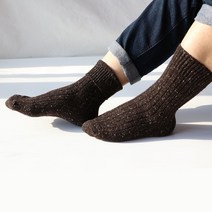그랏사 국내 남성 남학생 양모 보카시 따뜻한 두꺼운 겨울 양말 묶음 5P