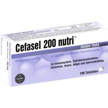 세파셀 셀레늄 캡슐 100정 / Cefak Cefasel 200 nutri Selen-Tabs 100 Tablets, 1개