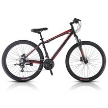 아메리칸이글 시마노21단 유압식 입문용 27.5인치 MTB 자전거, 블랙/레드_17인치
