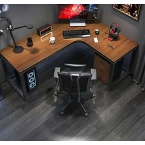 데스크 탑 코너 테이블 공부 방 컴퓨터 서재 게이밍, 단일 테이블120X100  두께 5 cm