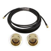 저손실 0-6 GHz RF 동축 LMR 200(ALSR200) 이중 SMA 수 커넥터 플러그-SMA 플러그 피그 테일 연장 케이블, 6M