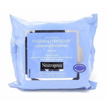 Neutrogena 뉴트로지나 메이크업 리무버 클렌징 타월렛 먼지 기름 및 방수 마스카라를 제거하기 위한 데일리 페이스 물티슈 25개입 (2팩) 306982, (2 Pack) 뉴트로지나