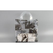 비닐 손잡이 쇼핑백, 패션투명