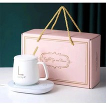 55도세라믹 컵 머그 워머 세트 usb 머그워머, 401-500ml, 그린 세트(USB)