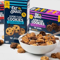 Fat Snax 저탄수 케토 미니 쿠키 6팩(개당 141.7 g) 초콜릿칩, 6개