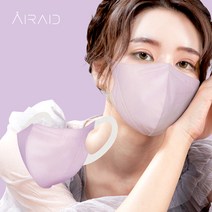 새부리형 마스크 귀편한 날개형 소프트 귀끈 컬러 숨쉬기 편한 일회용 새부리 마스크, 중형 퍼플 40매
