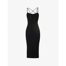 리포메이션 REFORMATION Ashlynn stretch-knit midi dress - BLACK