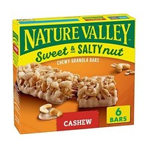 Nature Valley 네이쳐밸리 그래놀라 바 스윗 앤 솔티 캐슈 35g 6개입, 35g 6개입_1팩