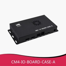 싱글보드 데모보드 액세서리 pc 라즈베리 파이 컴퓨트 모듈 4 IO 보드 CM4 케이스 금속 쉘 아크릴 셸 및 팬, CM4-IO-BOARD-CASE-A