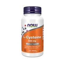NOWFOODS 나우푸드 L-시스테인 B6-비타민C 500mg 100정 1개, 기본